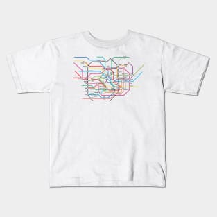 Tokyo Subway Map Kids T-Shirt